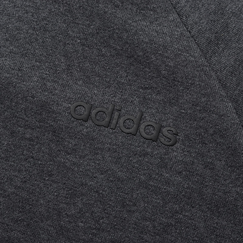 【自营】adidas男服卫衣圆领套头休闲运动服DU0438 L DU0438深灰色
