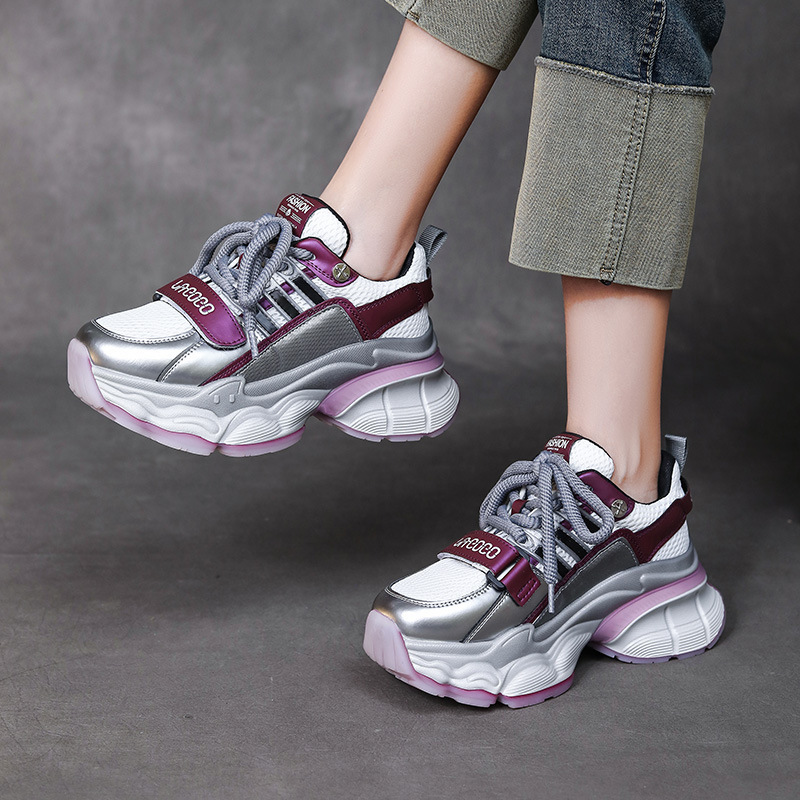 新款老爹鞋女春季酷帅时尚厚底运动鞋女百搭休闲鞋潮舒适女鞋