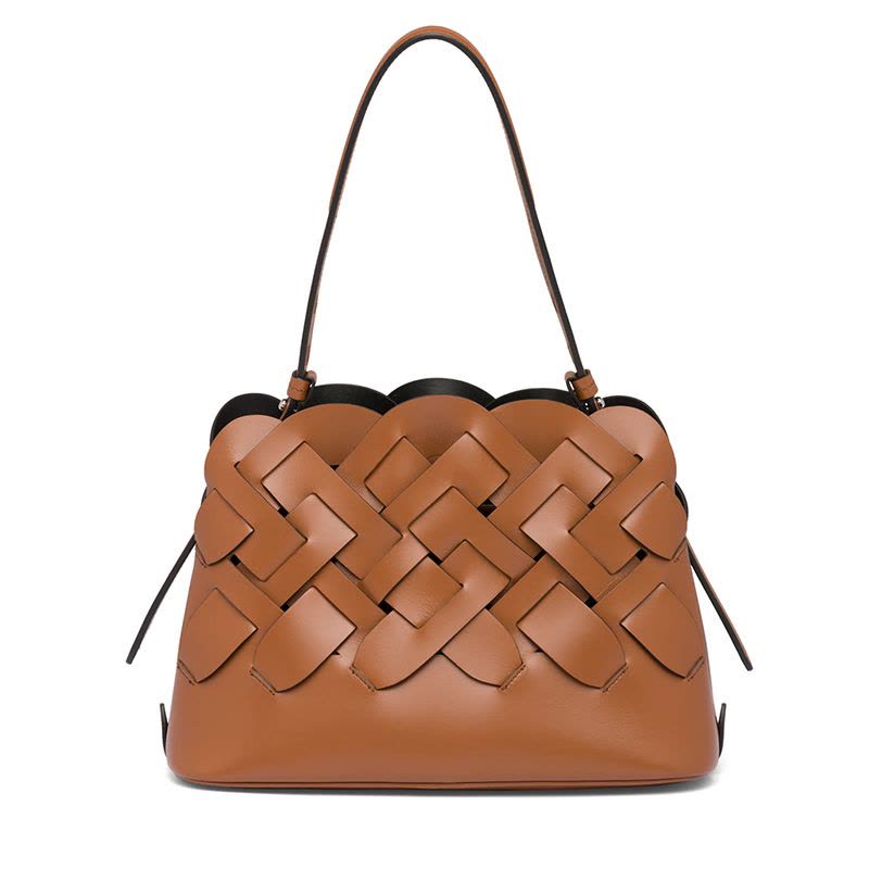 【预定】20春夏款PRADA 编织图案手拎包1BA290 OOO 22*13*30CM图片