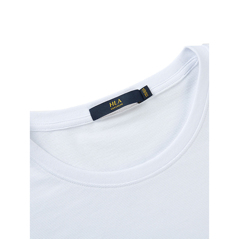 hla海澜之家简约字母短袖t恤2018夏季新品舒适透气短袖