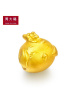 周大福生肖幸福鸡足金转运珠黄金吊坠R19089
