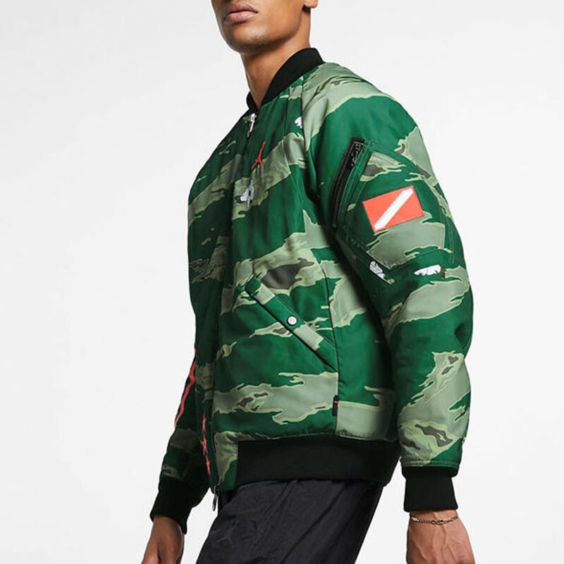 耐克（NIKE）男款Jordan运动服迷彩印花飞行夹克休闲外套AT9006-010