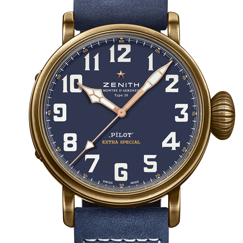 zenith真力时飞行员系列自动机械男士手表29.2430.679/57.c808