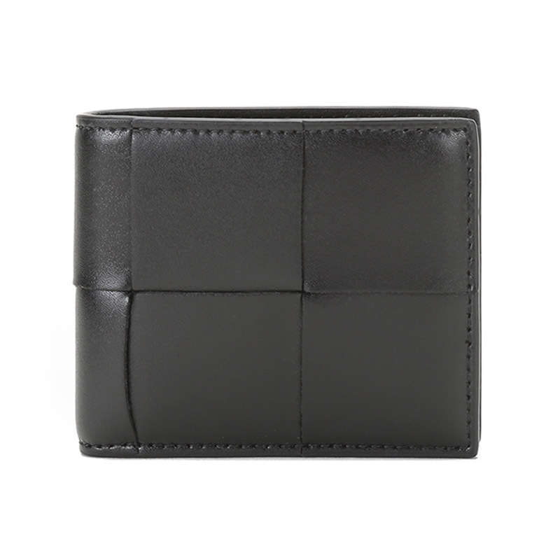 宝缇嘉 BOTTEGA VENETA BV 男士牛皮革编织Intrecciato短款钱包钱夹649603 VBWD2