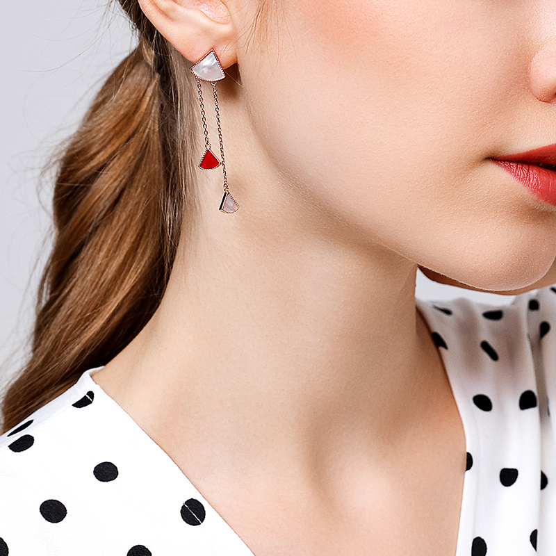 佰色传情brir纯银百搭耳环韩国气质网红耳饰高级感裙子耳钉女