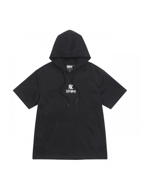 马克华菲潮牌RESHAKE华菲型格男装2019春新款情侣连帽卫衣短袖潮男