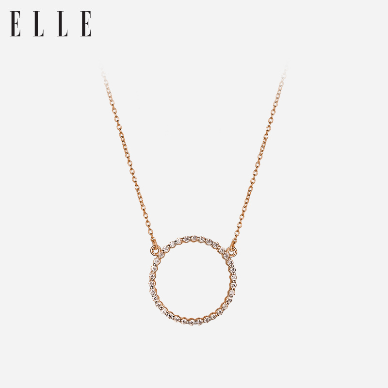 ELLE925银项链女简约时尚爱情圆满系列饰品 七夕情人节礼物