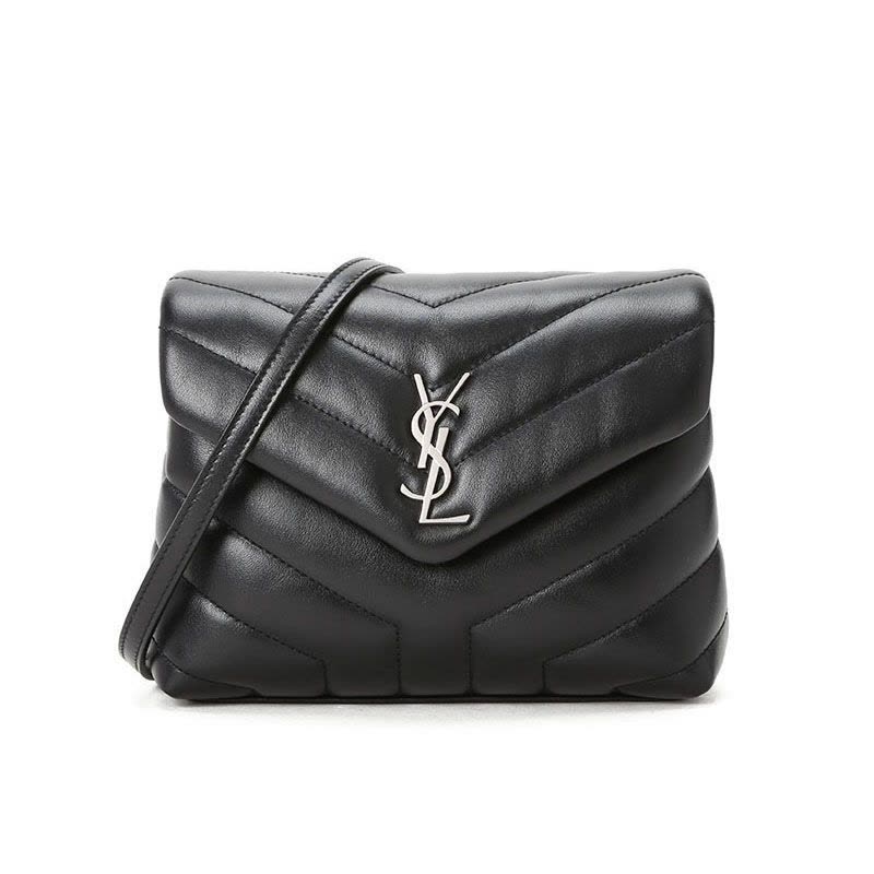 预售 圣罗兰YSL LOU LOU 胖信封小号 字母LOGO绗缝皮 女士单肩包 630951银扣图片
