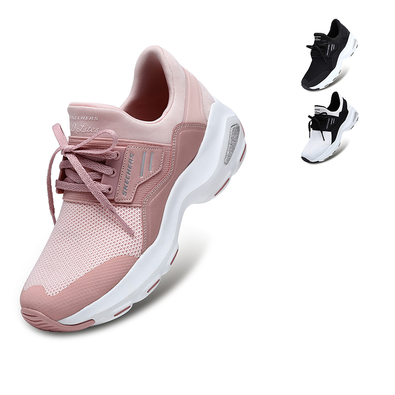 Skechers斯凯奇情侣新款男女D’lites熊猫鞋时尚懒人休闲鞋12860