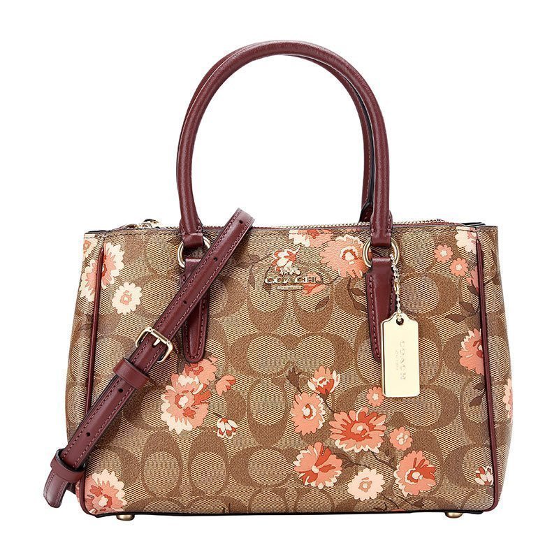 COACH 蔻驰 奢侈品 女士卡其印花人造革单肩斜挎包杀手包 F76682 IMP4X