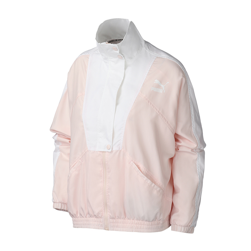 PUMA彪马女装运动服休闲防风衣拼接梭织外套597316