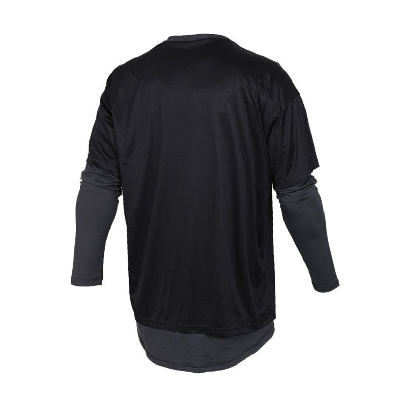 adidas阿迪达斯男子长袖T恤足球假两件休闲运动服CG1841图片