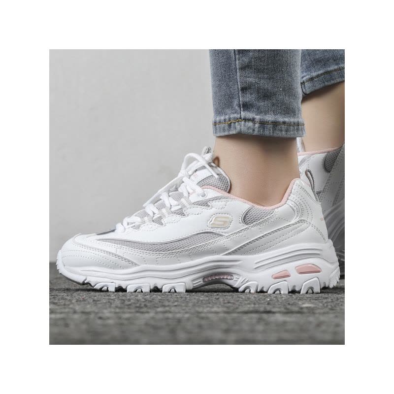 SKECHERS(斯凯奇)D\’LITES系列时尚绑带运动鞋春季女子休闲鞋66666214-WGYP图片
