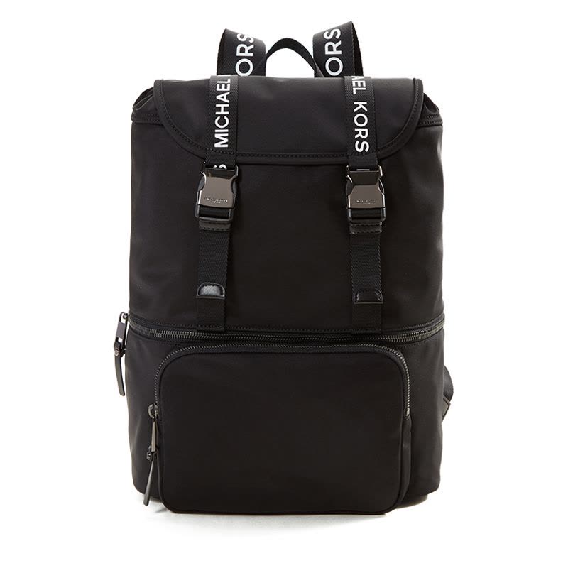 MICHAEL KORS迈克高仕MK男包黑色字母图案双肩包奢侈品包 30T9U01B7C图片