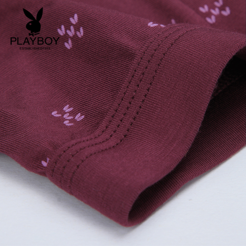 花花公子(PLAYBOY)5265男士内裤男平角裤中腰四角裤弹力宽松短裤