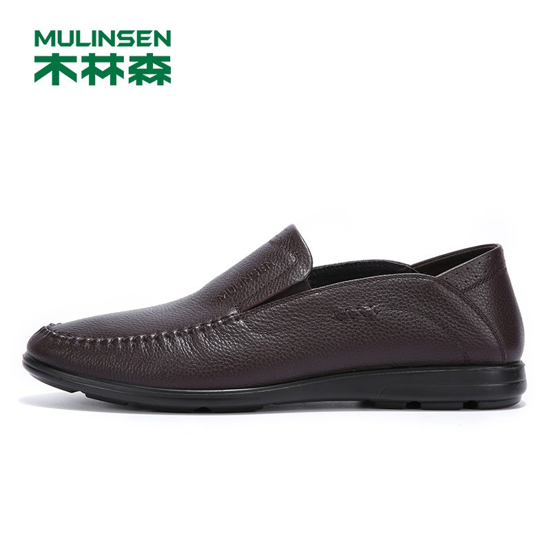 木林森男鞋2019春季新款套脚商务鞋ss97116