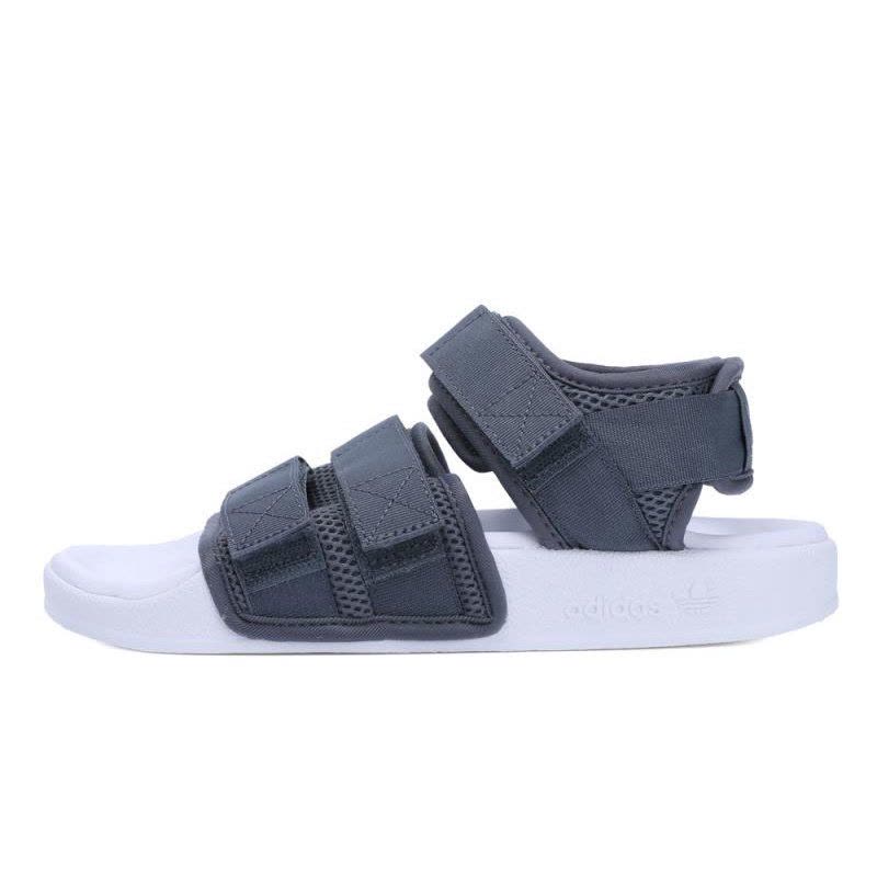 Adidas/阿迪达斯男女三叶情侣魔术贴透气沙滩鞋凉鞋CQ2672图片