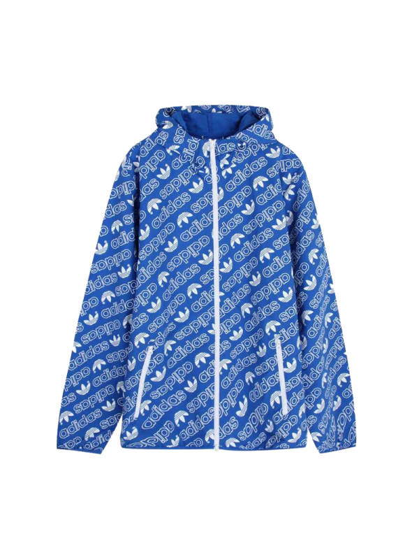 ADIDAS阿迪达斯三叶防风男子拉链上衣外套梭织夹克CE1550