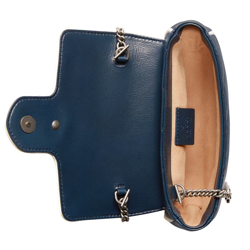 【预售4周左右】GUCCI/古驰GG Marmont 滚边单肩包 超迷你 17.5*11.5*4CM图片