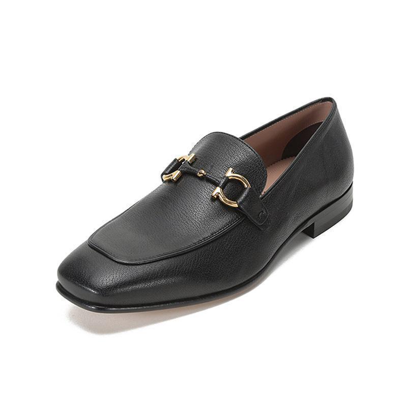 Salvatore Ferragamo 菲拉格慕 男士羊皮GANCINI饰扣莫卡辛鞋皮鞋0745419