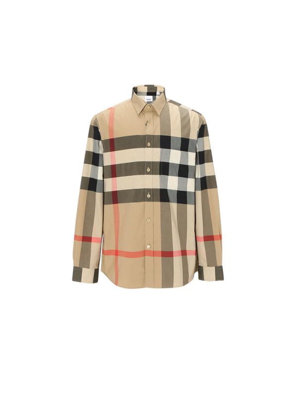 博柏利BURBERRY Vintage 长袖衬衫 大格纹棉质8010213 男士衬衫