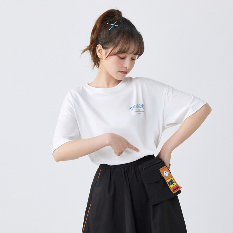 【满198减100预估价:32】森马夏季印花休闲短袖t恤女装宽松薄上衣内搭