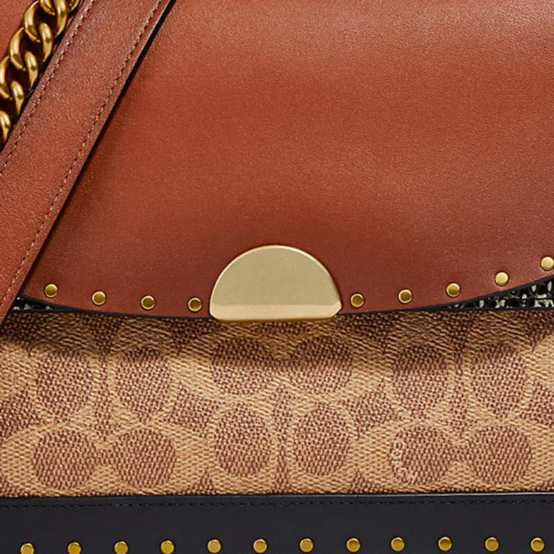 预定20新款coachdreamer蛇皮细节单肩包7649826199cm