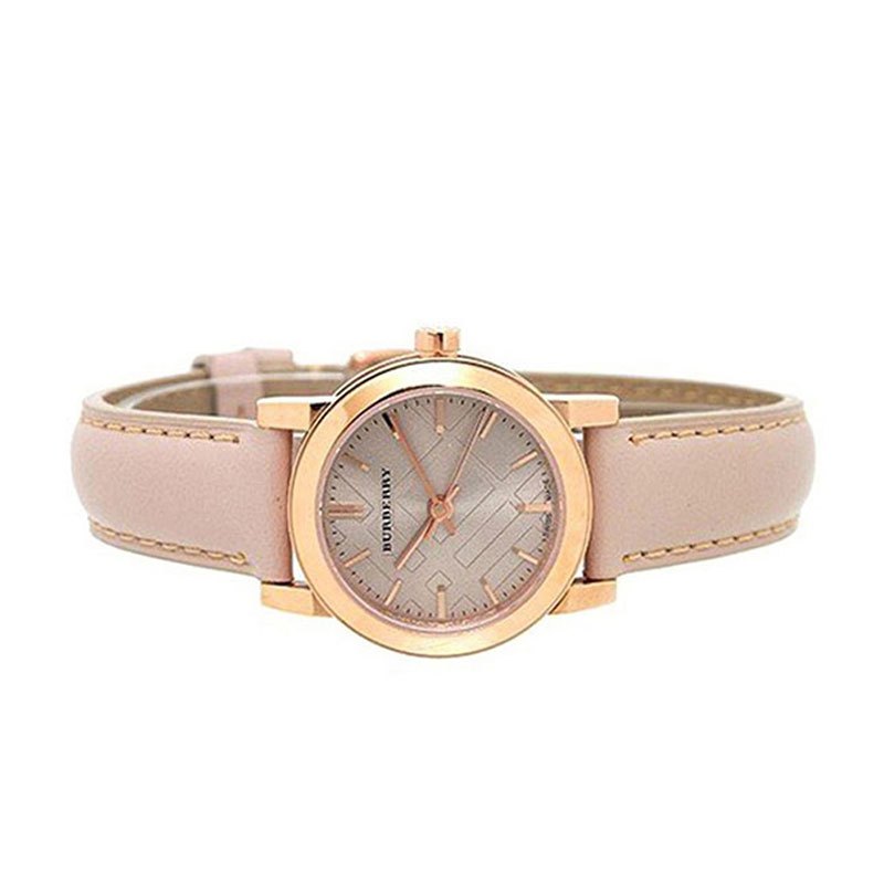 巴宝莉burberry时尚休闲英伦皮带石英女表