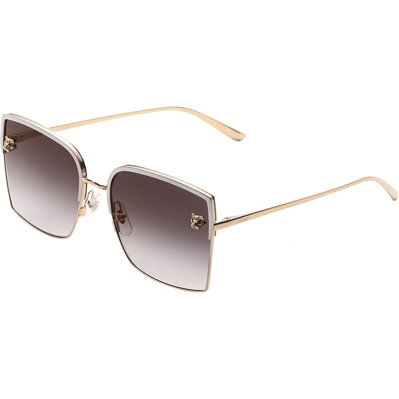 卡地亚 cartier 女士金属猎豹太阳镜眼镜 ct0199s