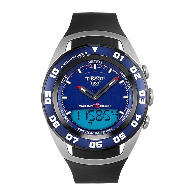 天梭(tissot)触屏腾智系列多功能石英男士手表t056.420.27.041.