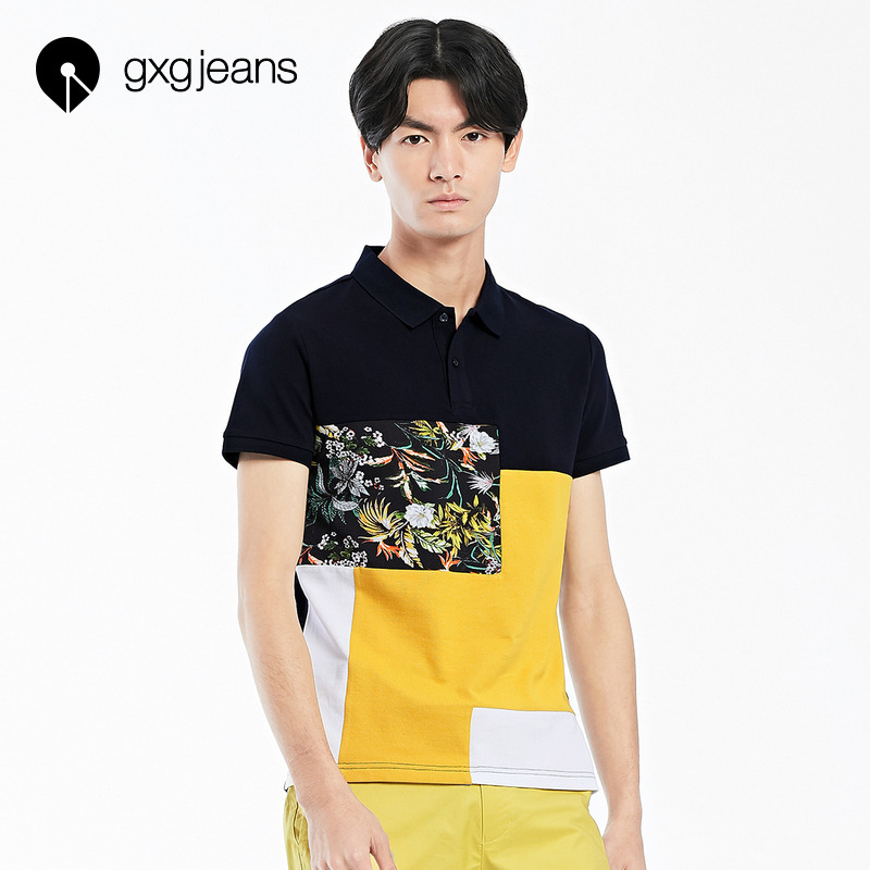 gxgjeans男装夏季短袖polo衫