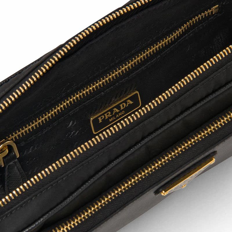【预定】PRADA/普拉达 尼龙和Saffiano 皮革迷你手袋 1DH058 19*3*10CM图片