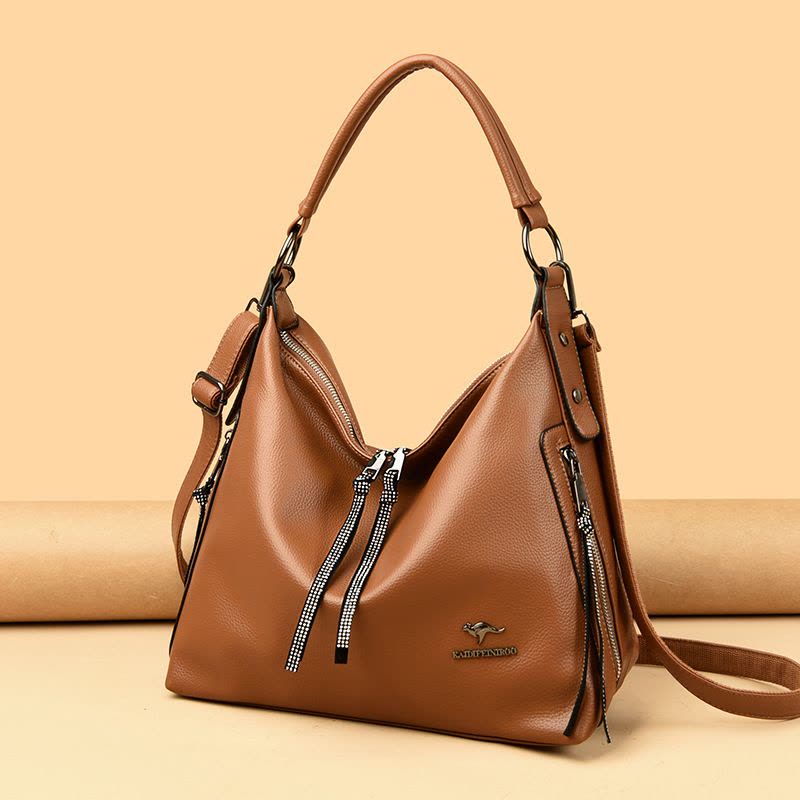 包包女包新款斜挎大包时尚单肩中年妈妈包多隔层女包图片