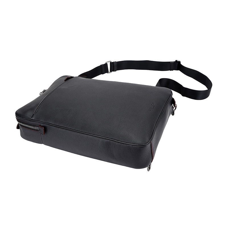 自营新品coach蔻驰品男士专柜款大号黑色手提单肩斜挎公文包双肩包