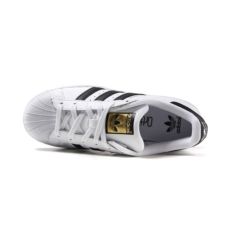【自营】adidas三叶草男大童10-13岁贝壳头SUPERSTAR休闲运动鞋C77154 C771541号 /215