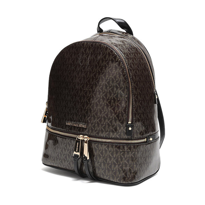 michaelkors迈克科尔斯女士logo图案pvc配皮中号双肩包30h8gezb2v