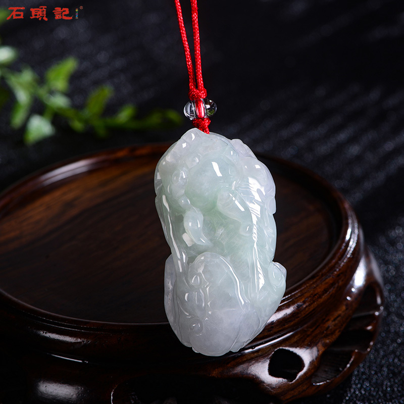 istone石头记翡翠貔貅吊坠