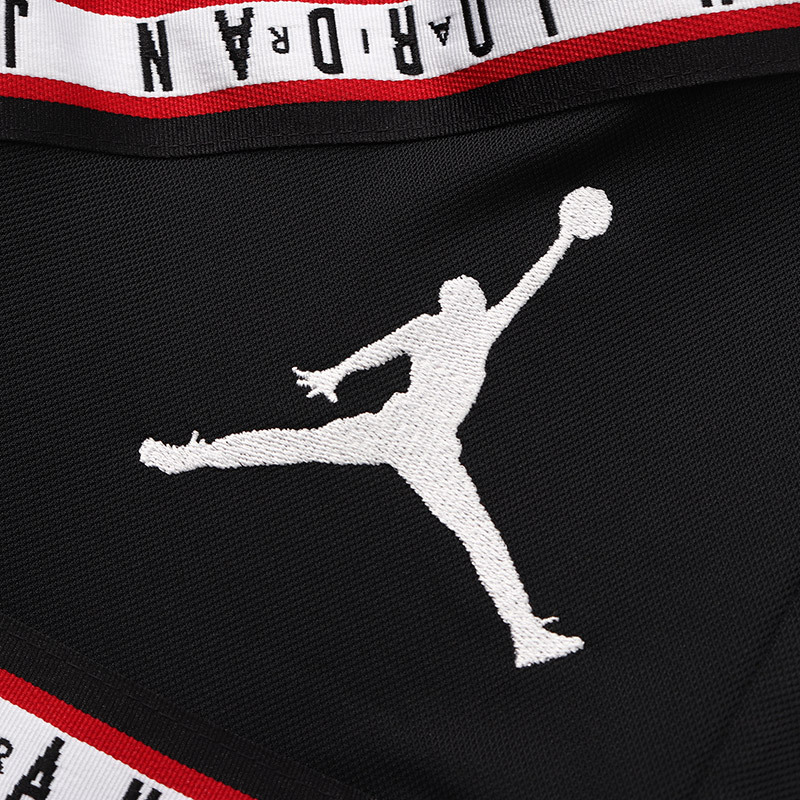 耐克男装运动短裤春JORDAN系列时尚拼接休闲运动裤AJ1109 L AJ1109-010黑+白
