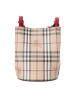 BURBERRY Lorne 经典格纹水桶包 小号 斜挎包