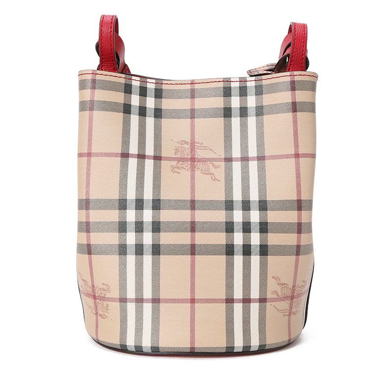 BURBERRY Lorne 经典格纹水桶包 小号 斜挎包图片