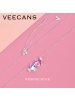 veecans双鱼项链女纯银小众设计锁骨链施华洛世奇元素N0673-SR2W1