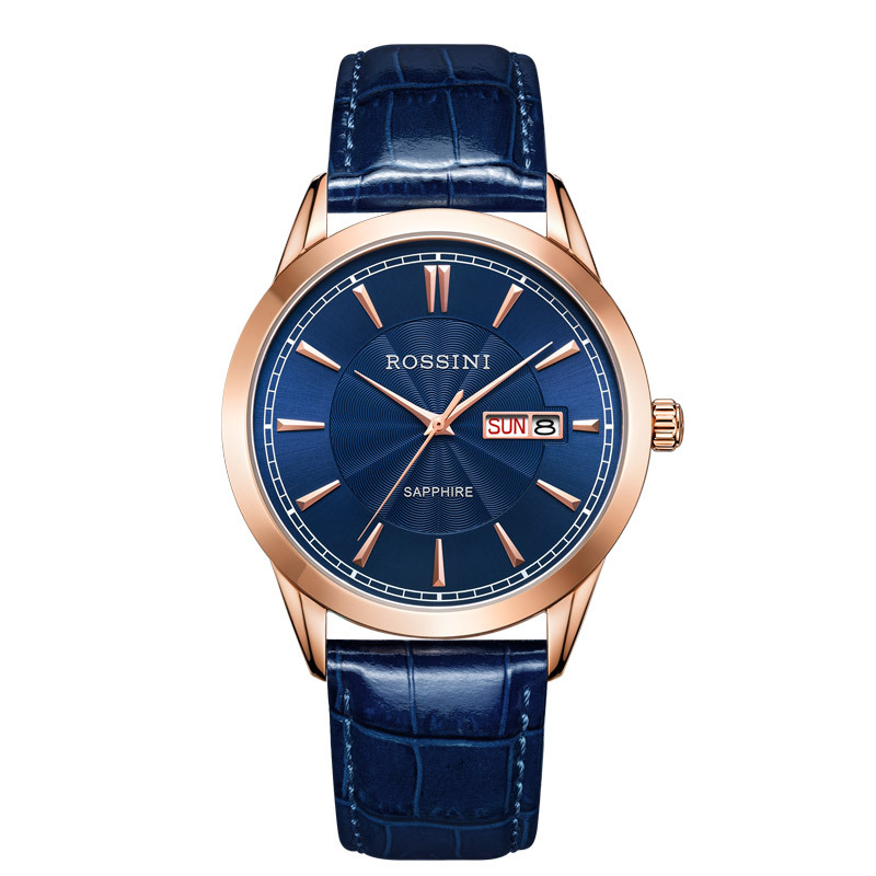 罗西尼rossini男表男士腕表情侣表休闲时尚皮带表石英表516723516724