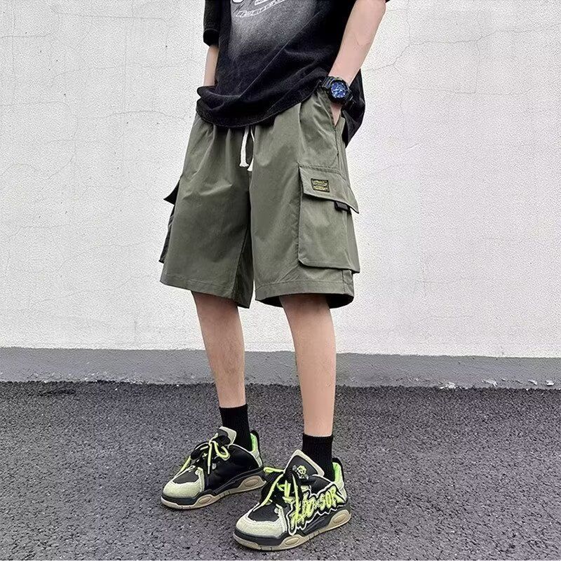 美式美式夏季薄款休闲工装短裤男大口袋潮牌大码五分中裤宽松休闲