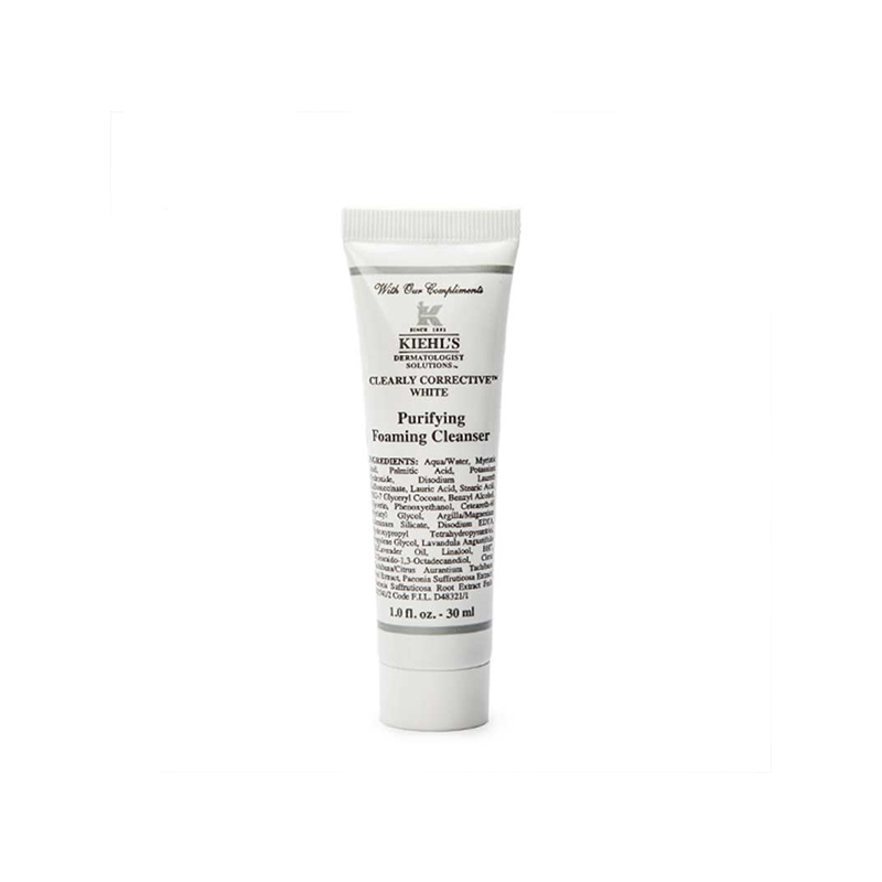 Kiehl’s 科颜氏集焕白净肤泡沫洁面乳30ml 莹亮净肤 泡沫丰富