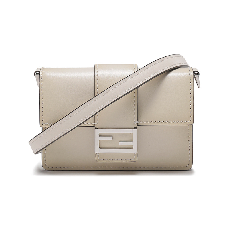芬迪 FENDI 男士Baguette系列皮革单肩包颈部挂包卡包卡夹零钱包7M0311 AF2H