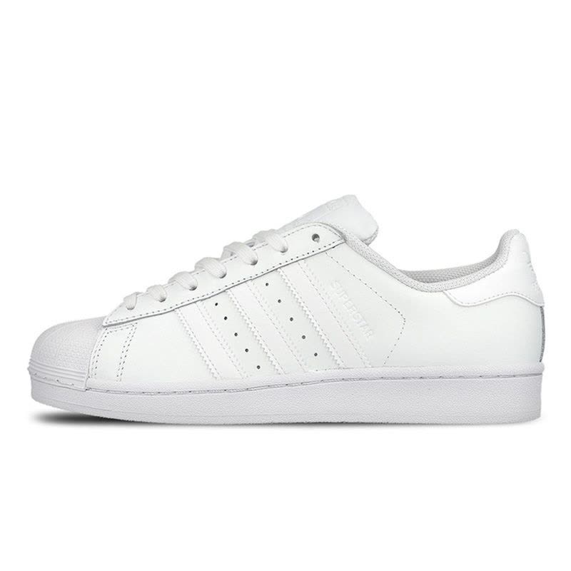 阿迪达斯Adidas三叶草男鞋女鞋全白纯白贝壳头运动休闲板鞋B27136图片