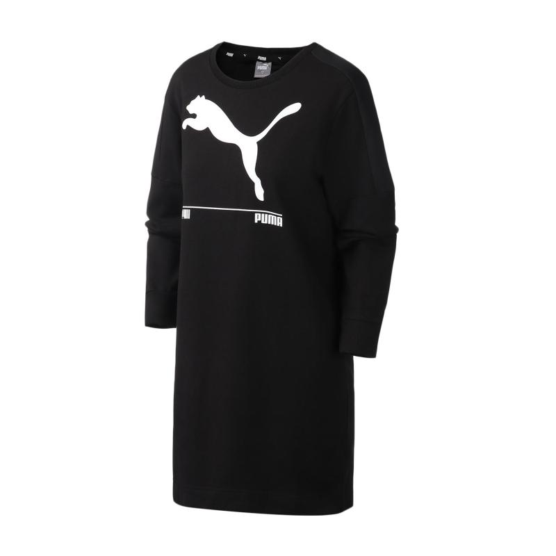 PUMA彪马女装运动服休闲LOGO款连衣裙582770
