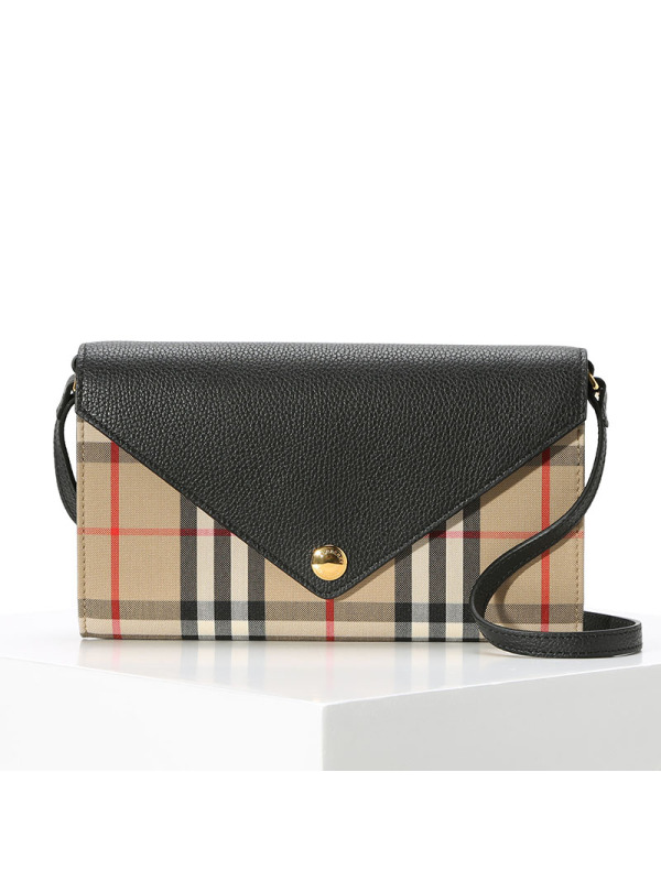 预订BURBERRY Vintage 格纹单肩斜挎包 20.5x12x3CM