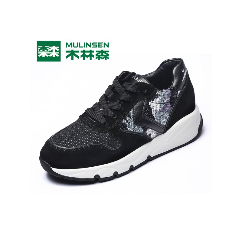 木林森ins超火的鞋子女原宿风百搭复古运动鞋ins街拍款老爹鞋