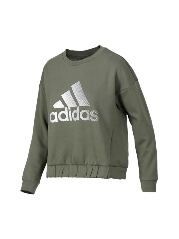 ADIDAS阿迪达斯女子上衣卫衣长袖休闲运动圆领套头衫DX7200